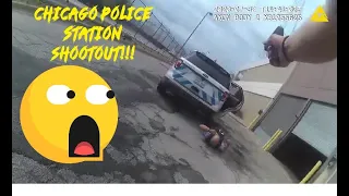 Poor pat down shows bodycam of Chicago police station shootout with carjacker