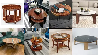 Best 100+ wood Round coffee table Design Ideas 2023 | round wood tea table | Wooden coffee table