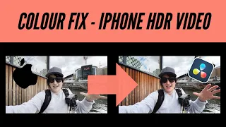 Fix iPhone 13 Pro HDR Video / Colour Correction in DaVinci Resolve