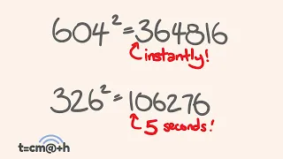 Square ANY number up to 1000 in 5 seconds - math trick!