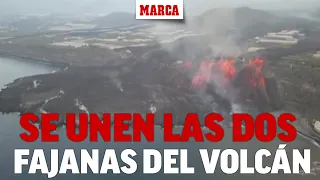 Las dos fajanas del volcán de La Palma se han unido I MARCA