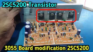 3055 Board modification || 2SC5200 Transistor amplifier || Amplifier modified || Electronics verma