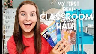 MY FIRST *REAL* CLASSROOM HAUL | First Year Teacher Classroom Haul