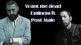 Post Male ft. Eminem - Want me dead (Lyric) #postmale #eminem #youtube #youtubeshorts ❤️