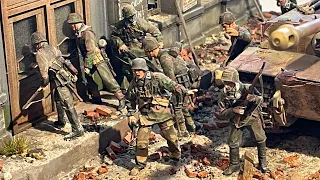 "Death of a Tiger"  diorama Part 2,  Siege of Budapest 1944