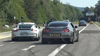 Cars Leaving Nürburgring Tankstelle - R34 GTR, BMW M, Sleepers, GT2RS, EPIC GTR's, 570S, WRX STI Etc