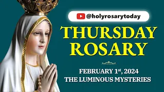 THURSDAY HOLY ROSARY 💚 FEBRUARY 1 2024 💚 LUMINOUS MYSTERIES OF THE ROSARY [VIRTUAL] #holyrosarytoday