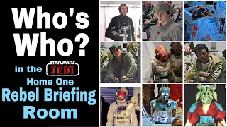 Every Character (and Action Figure!) in the Return of the Jedi Rebel Home One Briefing Room