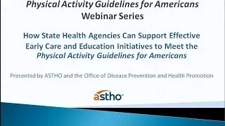 Physical Activity Guidelines for Americans Webinar Series (2 of 4)