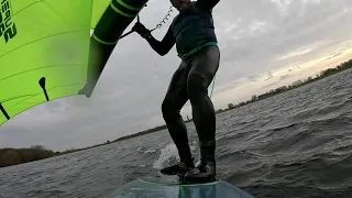 1st Ride of Gong Hipe Cruzader inflatable downwind wingfoil board and some thoughts in description
