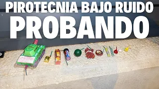 Tirando pirotecnia de bajo impacto sonoro