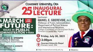 25th INAUGURAL LECTURE OF COVENANT UNIVERSITY