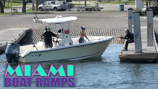 Struggling to hang on | Miami Boat Ramp | Boynton Beach