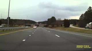 Spinout on the Durham Freeway