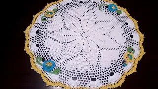 Crochet Heart's Doily  Centerpiece 1/2