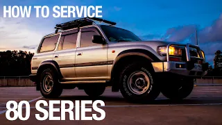 How to service a 80 Series Landcruiser.