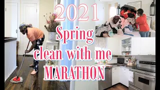 2021 SPRING CLEAN WITH ME  MARATHON | 1 HOUR OF DEEP CLEANING MOTIVATION | HOME MAKING INSPIRATION