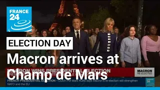 Live - Election day: Emmanuel Macron arrives at the Champ de Mars • FRANCE 24 English