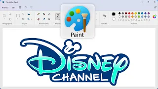 How to draw Disney Channel Logo in Ms Paint🎨