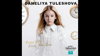 Daneliya Tuleshova - 'Òzińe Sen' - Karaoke Version - Junior Eurovision -  Kazakhstan  2018