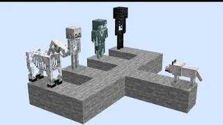 Which bone is Wolf's favorite? #minecraft #mcpe #wolf #skeleton #redstonebuild #redstonehacks #