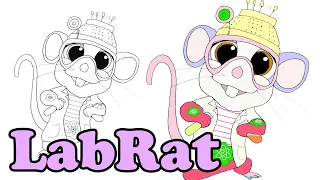 How to draw LabRat🐀from Disney's #Superkitties🐀Easy to follow #Tutorial