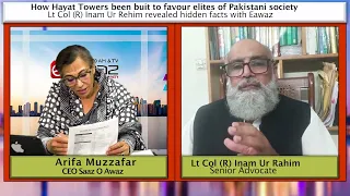 How Hayat Tower been buit to favour Pakistani elites; Lt Col (R) Inam Ur Rahim