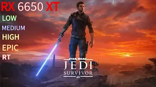 Star Wars Jedi Survivor - RX 6650 XT + Ryzen 5 5600G