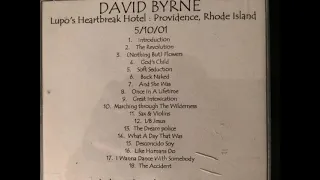 David Byrne 2001-05-10 Lupos Providence RI