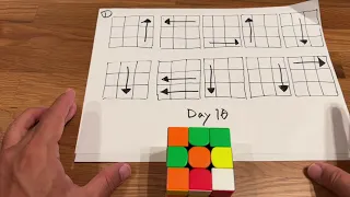 Learn how to solve a Rubik’s cube in 1 minute training day 10