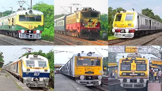 [ 6 in 1 ] Different Types & Multicolored EMU Local & Express Train Skip at Furious Speedy | IR