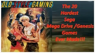 The 20 Hardest Sega MegaDrive/Genesis Games Ever Made!!!