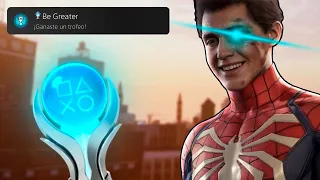 El TROFEO de PLATINO de SPIDERMAN PS4 es una GENIALIDAD 🕸