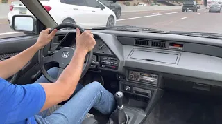 1986 Honda CRX Si Driving Video