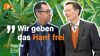 Cannabis-Legalisierung: Das steckt hinter den neuen Lauterbach-Plänen | ZDFheute live