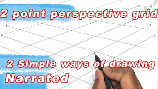 How To Construct Grids In Perspective #perspectivegrids #Perspectivedrawing