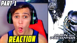 Alien vs. Predator (2004) Movie REACTION!!! - Part 1 - (FIRST TIME WATCHING)