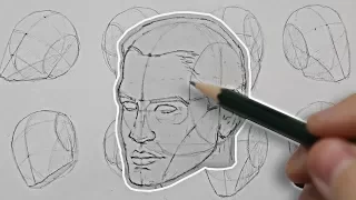 Drawing the HEAD from ANY ANGLE! Basic Construction EXPLAINED