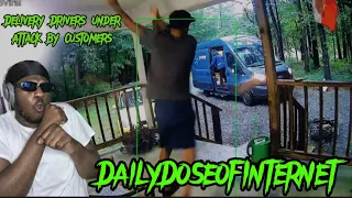 Angry Customer Throws Package At Delivery Driver | DailyDoseofInternet REACTION