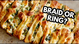 Chicken Broccoli Braid Recipe | Crystal Lopez | Ways to Use Cooked Chicken