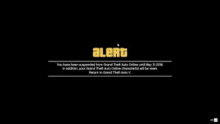 IM BANNED ON GTA 5 ONLINE FOR A MONTH