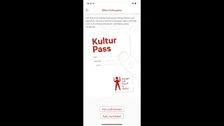 Hunger auf Kunst und Kultur/Kulturpass-APP (Kulturpass und Antragsstellen)