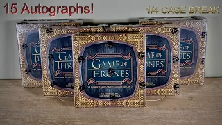 TOP SIGNERS | 2022 RITTENHOUSE GAME OF THRONES THE COMPLETE SERIES V2 | QTR CASE BREAK