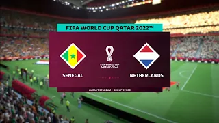 SENEGAL vs NETHERLANDS|FIFA WORLD CUP Qatar2022[FIFA23 Gameplay ps4]