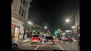 Londoner Travels 4k Drive; Enjoyable night drive through the SW London-Suburbs