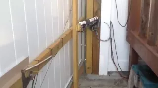 Homemade electric gate opener