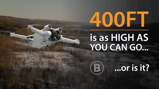 Don't fly your drone higher than 400ft!