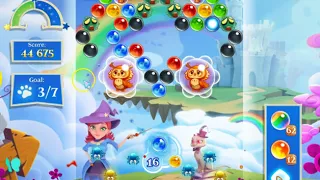 Bubble Witch 2 Saga Level 1781 with no booster & 1 bubble left