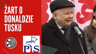 Żart J. Kaczyńskiego o D. Tusku