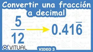 Convertir una fracción a número decimal